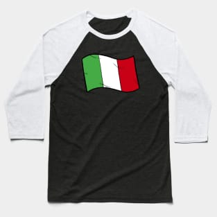 Flag of Italy Baseball T-Shirt